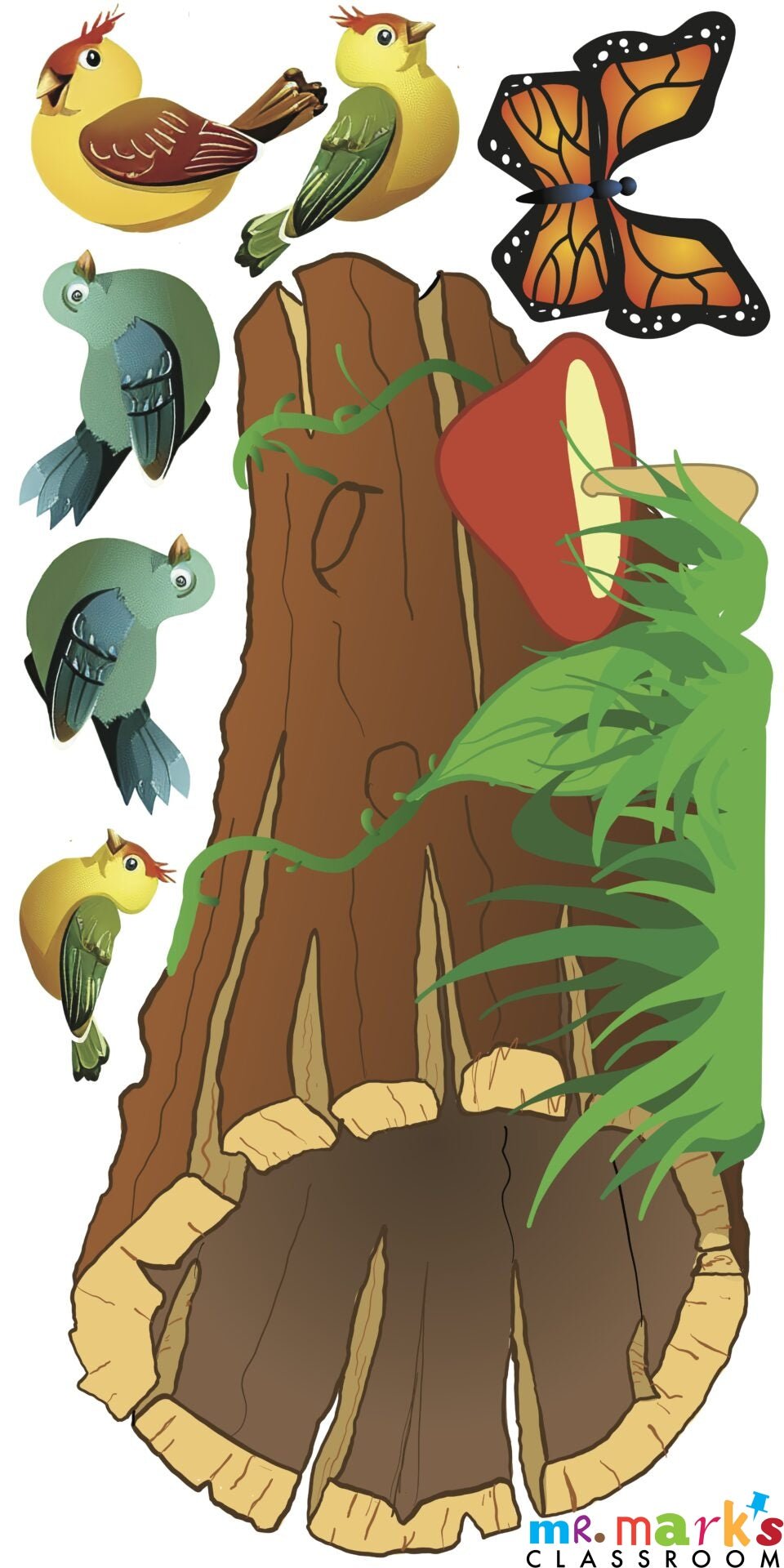 Log and Birds Prop image 3