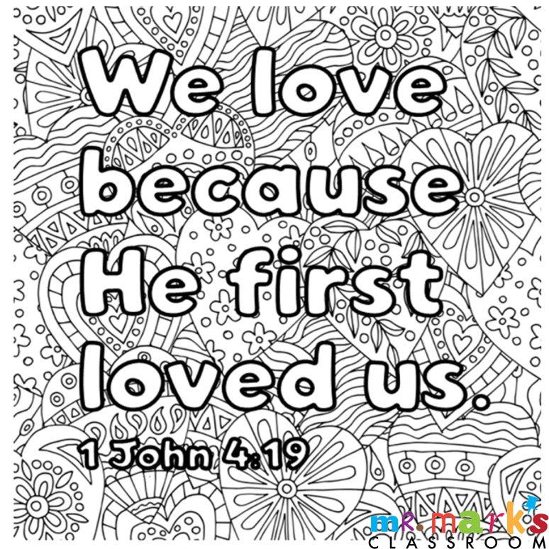 Grand Camp Doodle Art- Individuals - 1 John 4:19 image