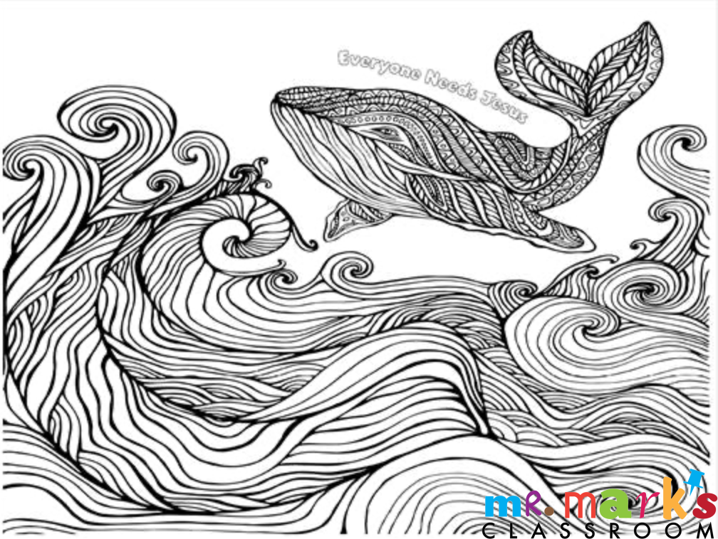 Whale Doodle Art image 0