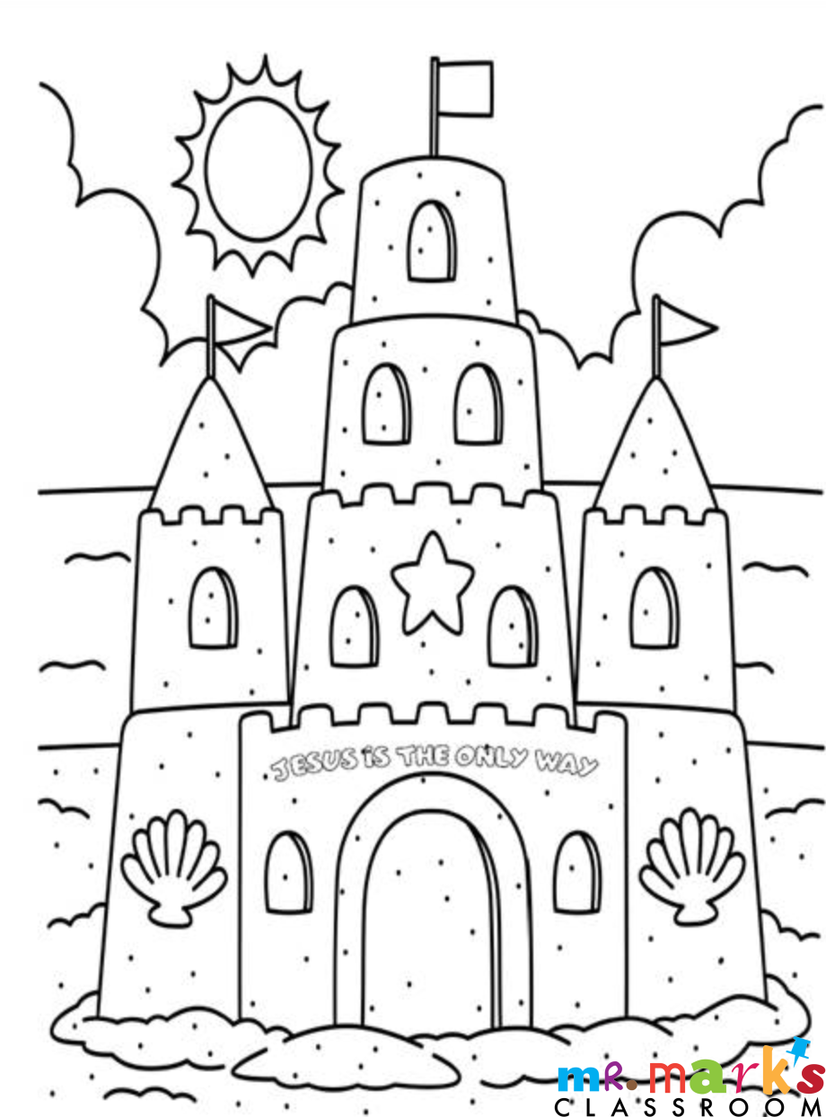 Sandcastle Doodle Art image 0