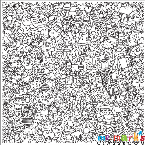 Christmas Doodle Art Bundle 1 image 1