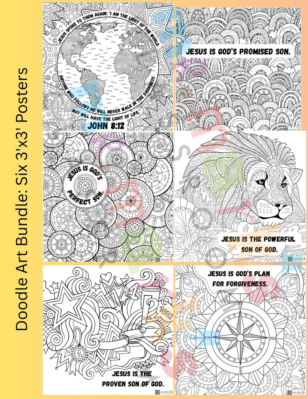 Doodle Art Bundle: Light of the World image 1