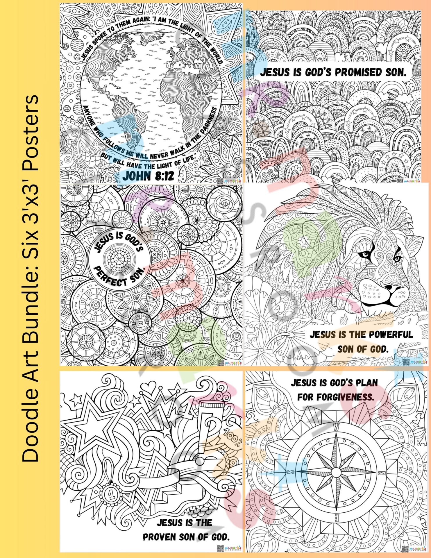 Doodle Art Bundle: Light of the World image 1