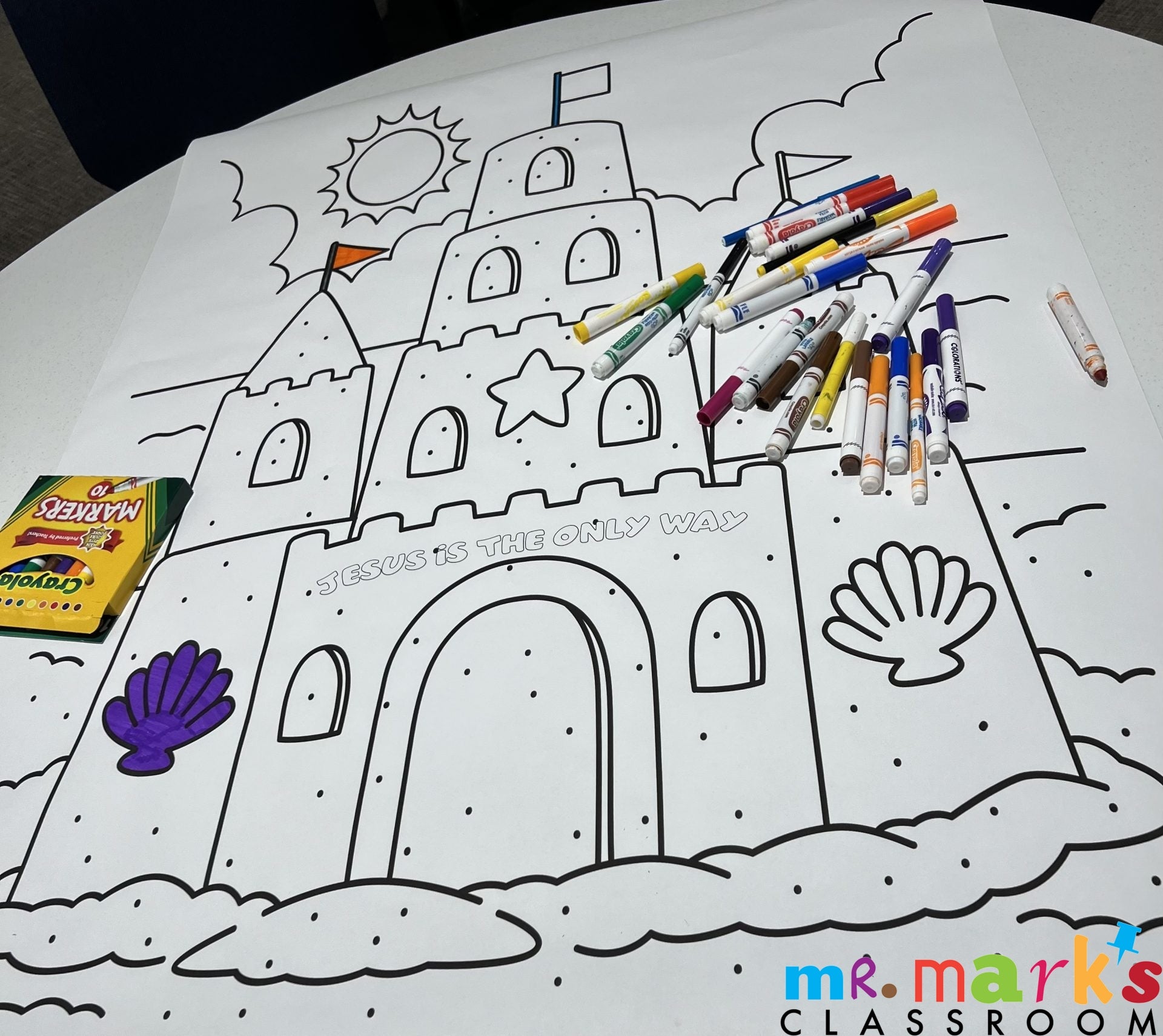 Sandcastle Doodle Art image 1