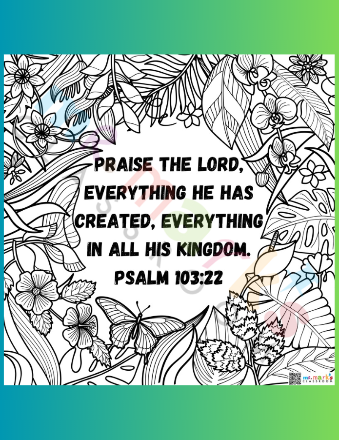 Doodle Art Individuals: Rainforest - Theme Verse image