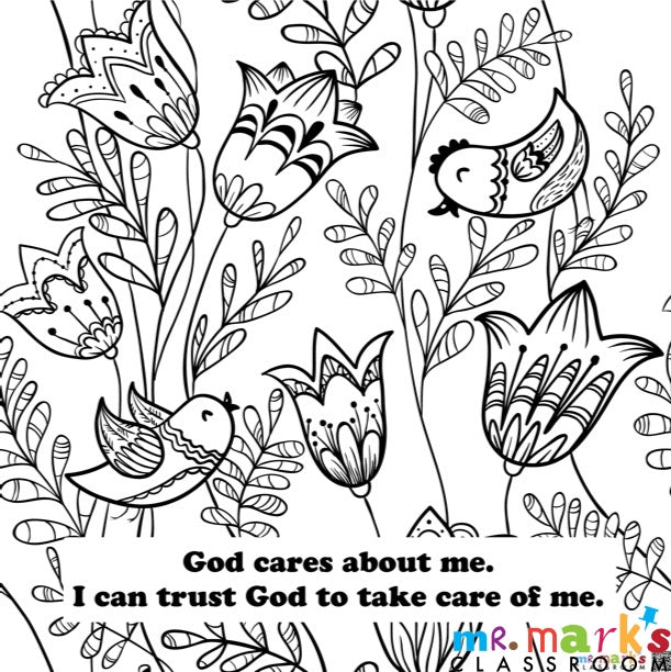 VBS Nature Doodle Art- Individuals - Preschool Birds with the Day 2 Truth image