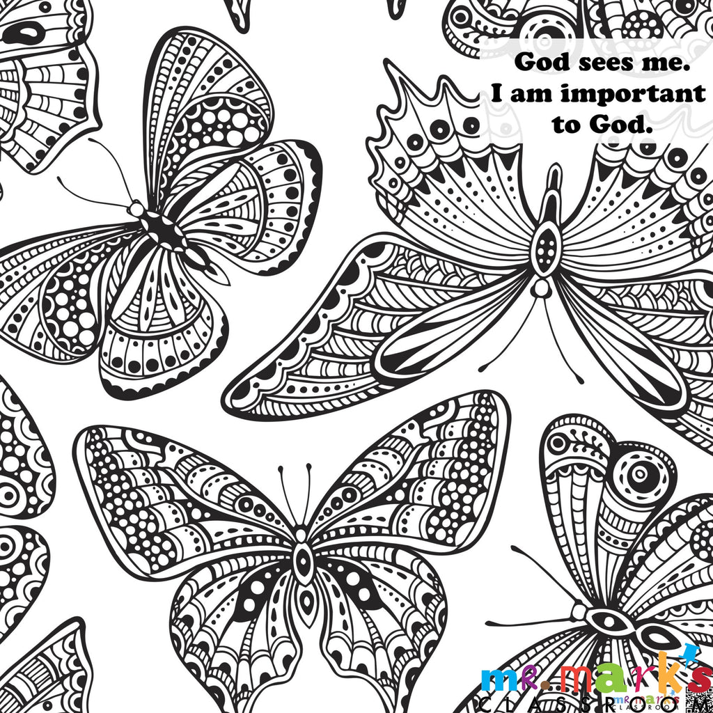VBS Nature Doodle Art- Individuals - Children's Butterflies with the Day 1 Truth image