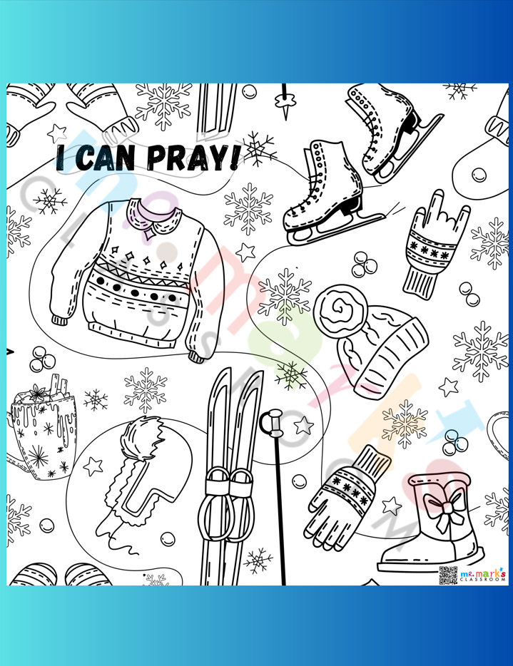 Doodle Art Individuals: Snow Slopes - Snow Gear Day 4 image
