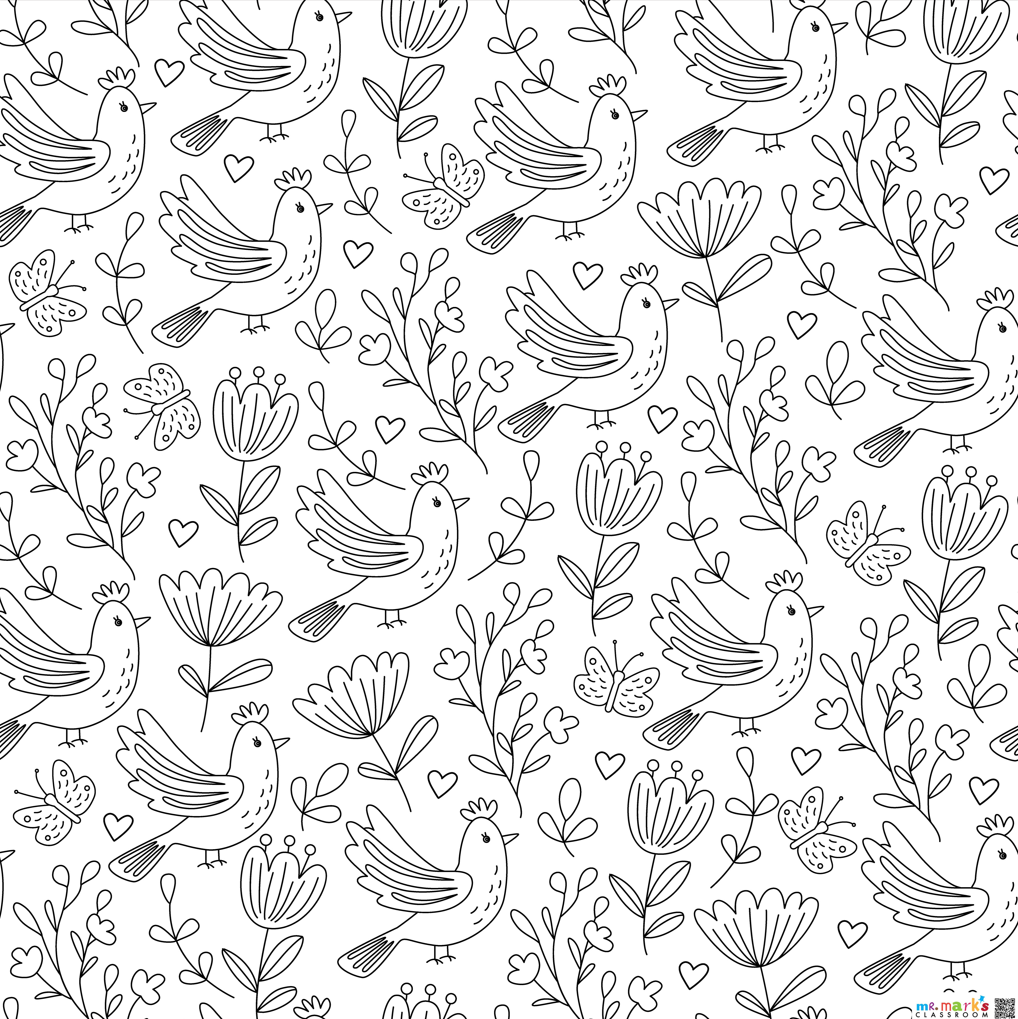 Doodle Art Individuals: Spring Designs - Birds image