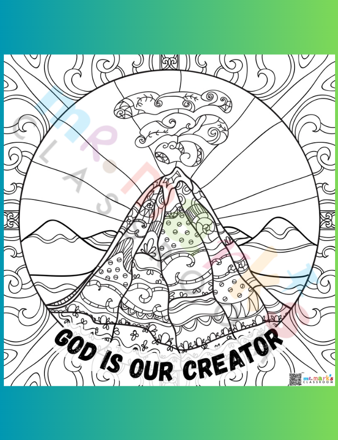 Doodle Art Individuals: Rainforest - Volcano Day 1 image