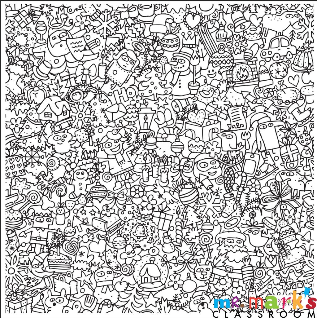 Christmas Doodle Art Posters (Individuals) image 2