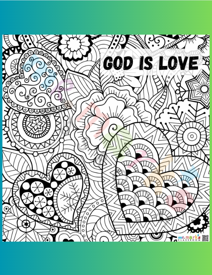 Doodle Art Individuals: Rainforest - Hearts Day 4 image