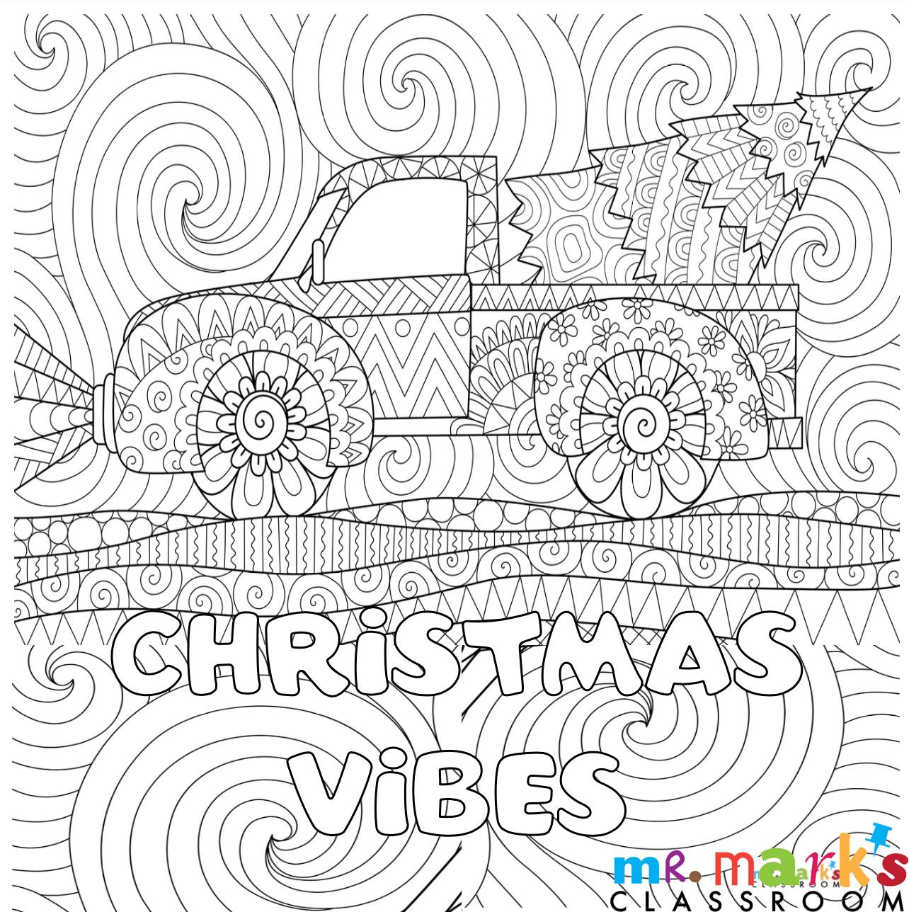 Christmas Doodle Art Posters (Individuals) - Christmas Vibes image